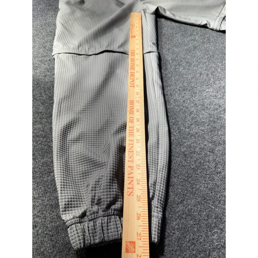 Adidas Mens Zip Off Convertible Track Pants Grey Grid Joggers S94795 Large